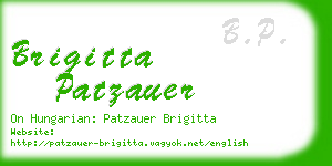 brigitta patzauer business card